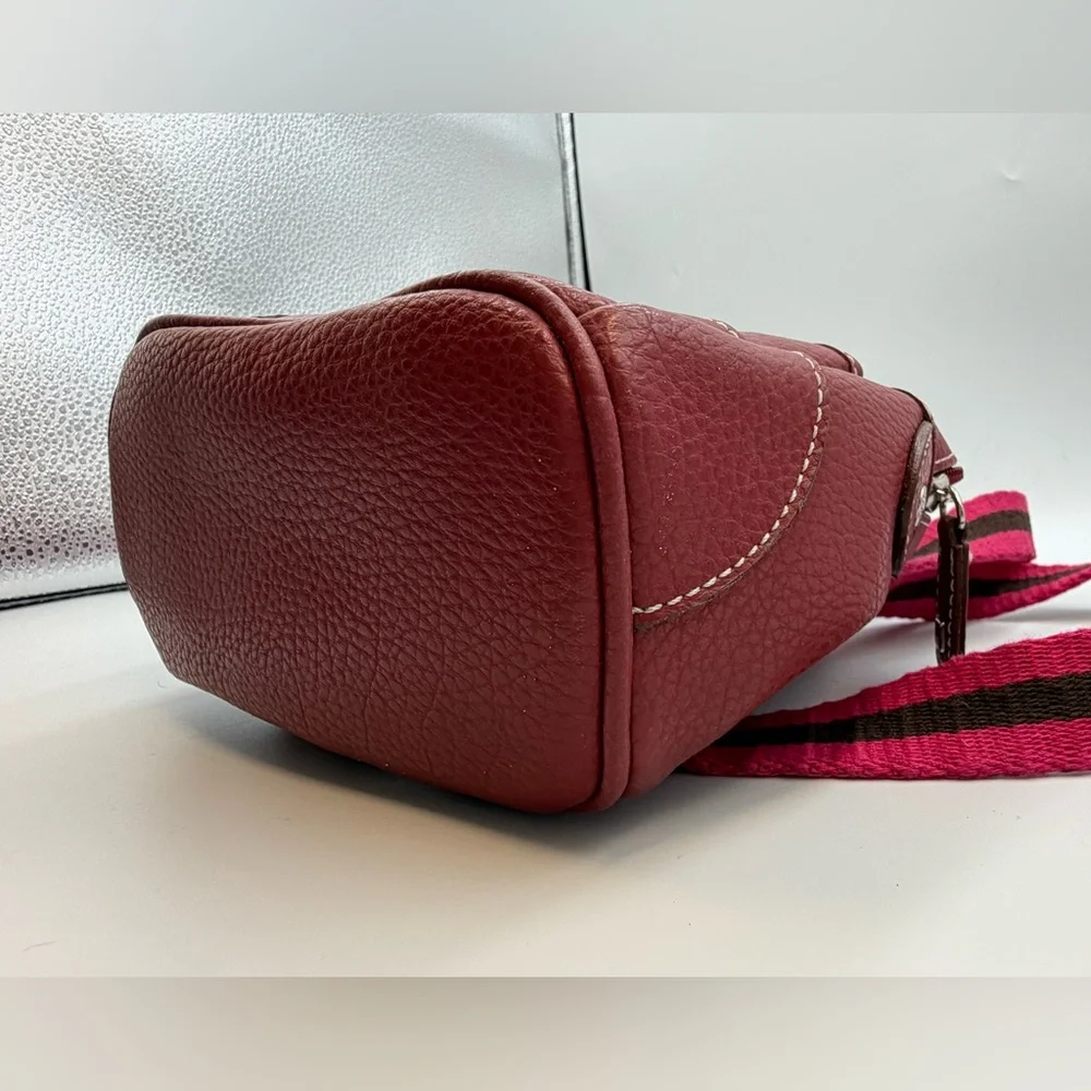 Tommy Hilfiger Mini Leather Backpack Deep Red